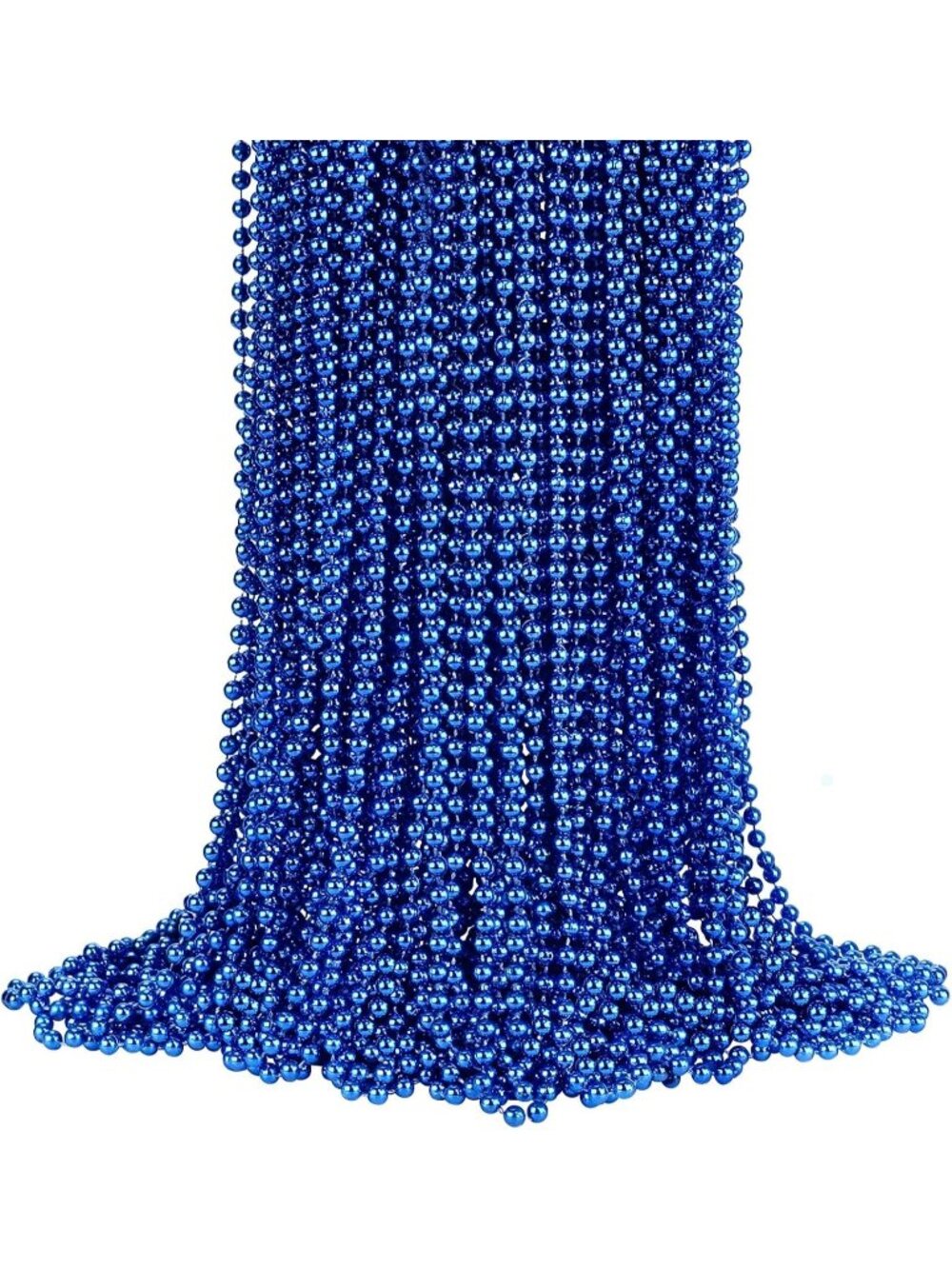 72PCS Purple Mardi Gras Bead Necklaces 33" Halloween Party Favor Beads-Blue